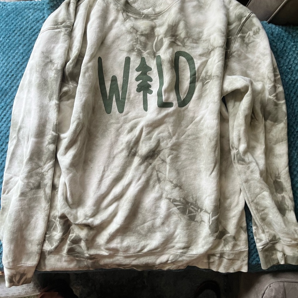 Wild Graphic Tie-Dye Sweatshirt